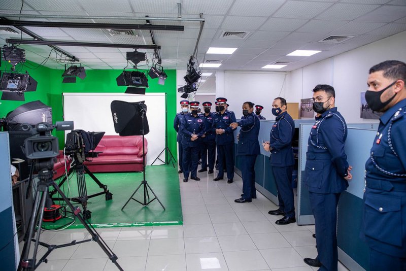 المفتش العام يقوم بزيارة تفقدية إلى الإدارة العامة للإعلام والثقافة الأمنية