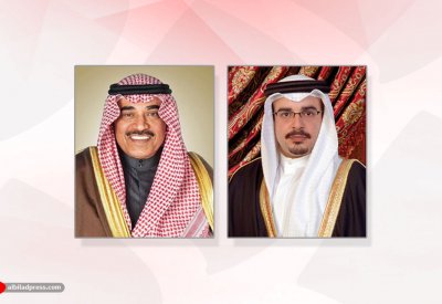 سمو ولي العهد رئيس مجلس الوزراء يهنئ رئيس مجلس وزراء دولة الكويت الشقيقة بمناسبة تشكيل الحكومة الجديدة