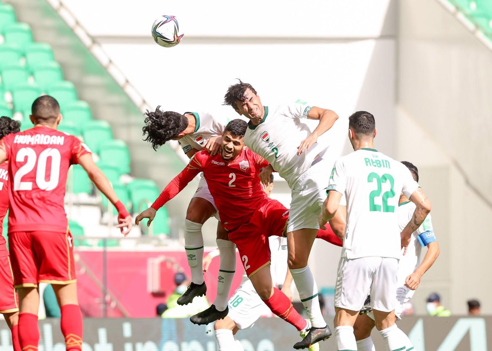 من مباراة الأحمر والعراق 