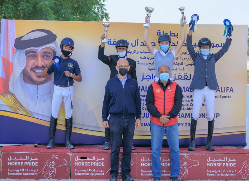 تنافس عالي الاثارة في مسابقات الناشئين ببطولة خالد بن حمد لقفز الحواجز