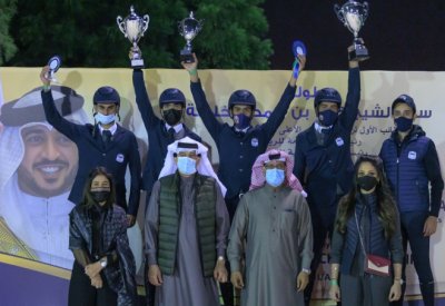 بطولة خالد بن حمد لقفز الحواجز: العلوي والصالحي يتوجان فارس فريق وزارة الداخلية البستكي بلقب المسابقة الكبرى