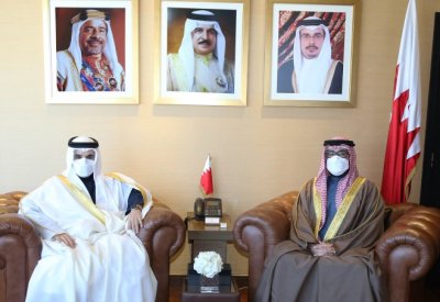 المؤيد يستقبل سفير مملكة البحرين لدى المملكة العربية السعودية