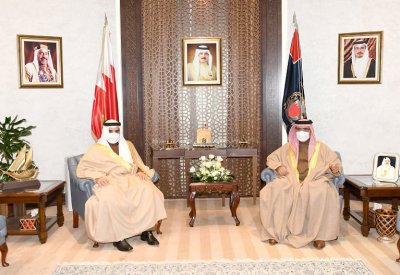 وزير الداخلية يستقبل سفير البحرين لدى السعودية بمناسبة تعيينه