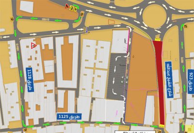 غلق شارع الشيخ عبدالله في الجزء المحصور بين شارع الشيخ سلمان وطريق 1125 بالمحرق