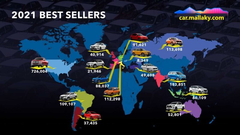 السيارات الأكثر مبيعًا في العالم عام 2021