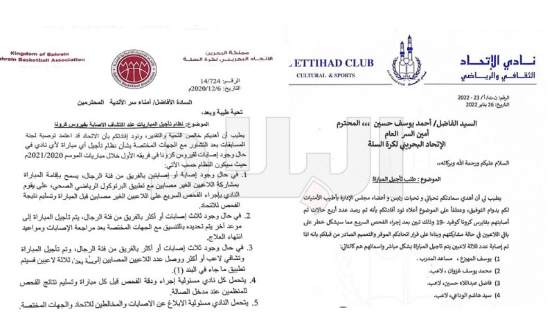 اتحاد السلة وقع في محظور "البروتوكول الطبي"!