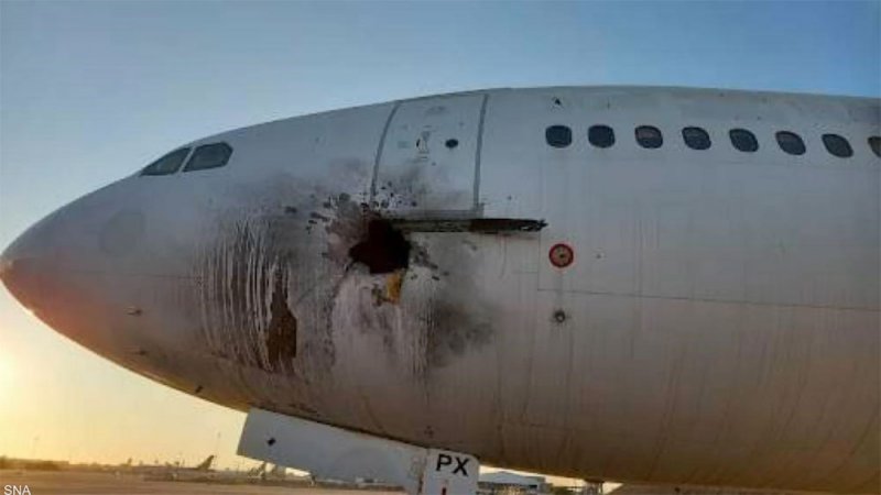 تضرر طائرة مدنية جراء قصف طال مجمع مطار بغداد