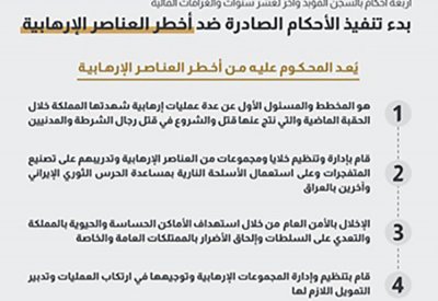بالتفاصيل.. تنفيذ أحكام صادرة ضد أخطر العناصر الإرهابية
