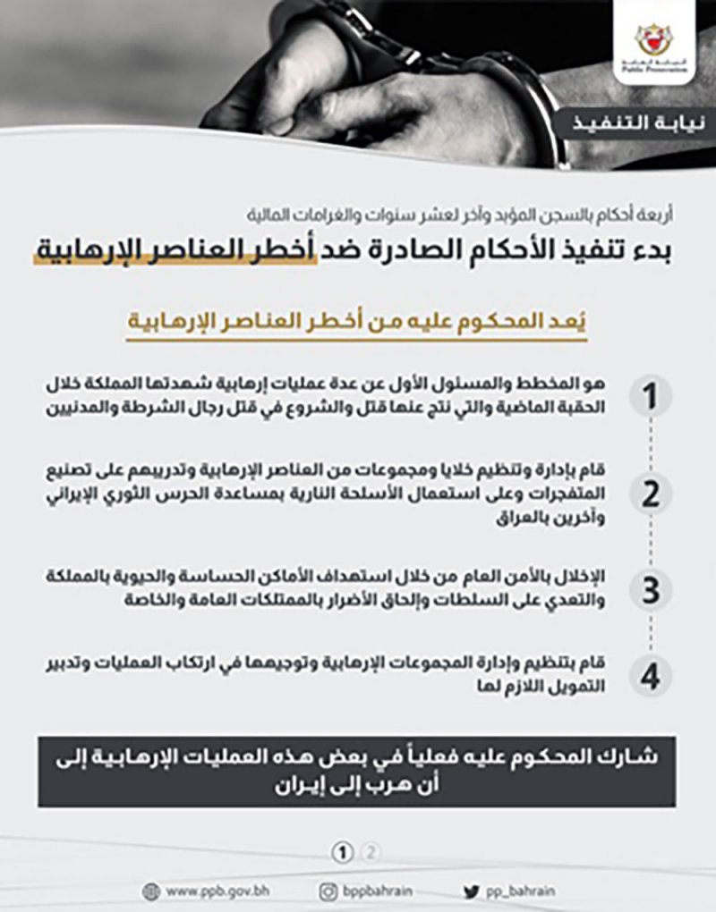 بالتفاصيل.. تنفيذ أحكام صادرة ضد أخطر العناصر الإرهابية
