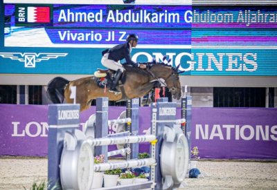 الفارس أحمد الجهرمي يشارك في بطولة الشراع الدولية لقفز الحواجز