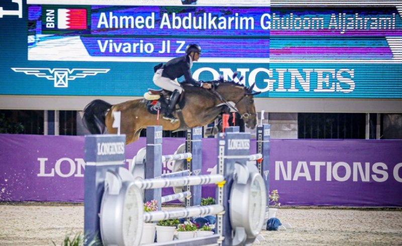 الفارس أحمد الجهرمي يشارك في بطولة الشراع الدولية لقفز الحواجز