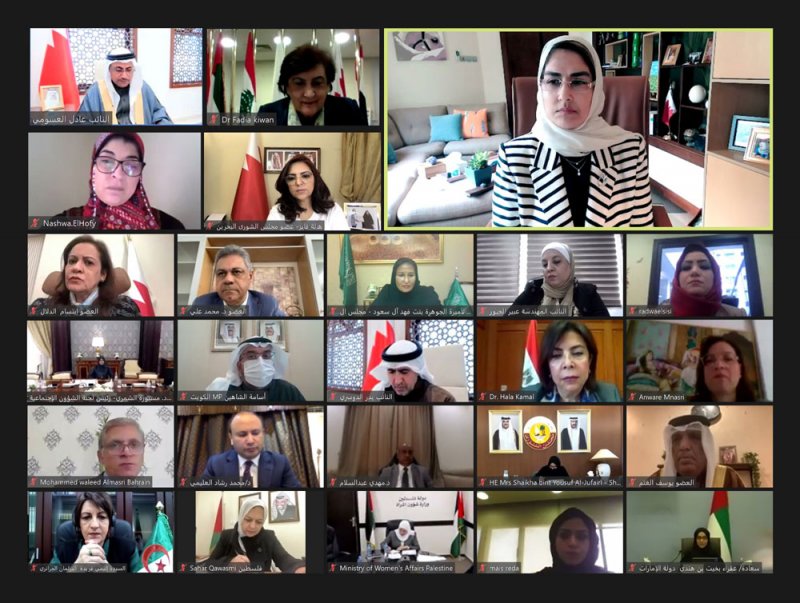 الأنصاري متحدثةً أمام البرلمان العربي: الاستقرار الأسري والمجتمعي أولوية وطنية في مملكة البحرين