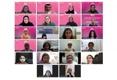 الاحتفاء بتخريج 100 طالبة بعد اجتياز المرحلة المتقدمة لبرنامج مخيم التكنولوجيا للفتيات