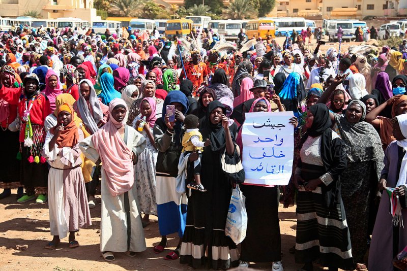 استعراض جديد للقوة لأنصار الجيش في الخرطوم