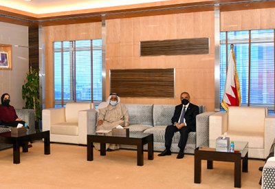 خلف يبحث مع "جمعية الوحدة الوطنية " ملف الأمن الغذائي