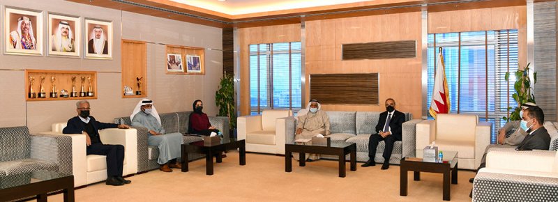 خلف يبحث مع "جمعية الوحدة الوطنية " ملف الأمن الغذائي