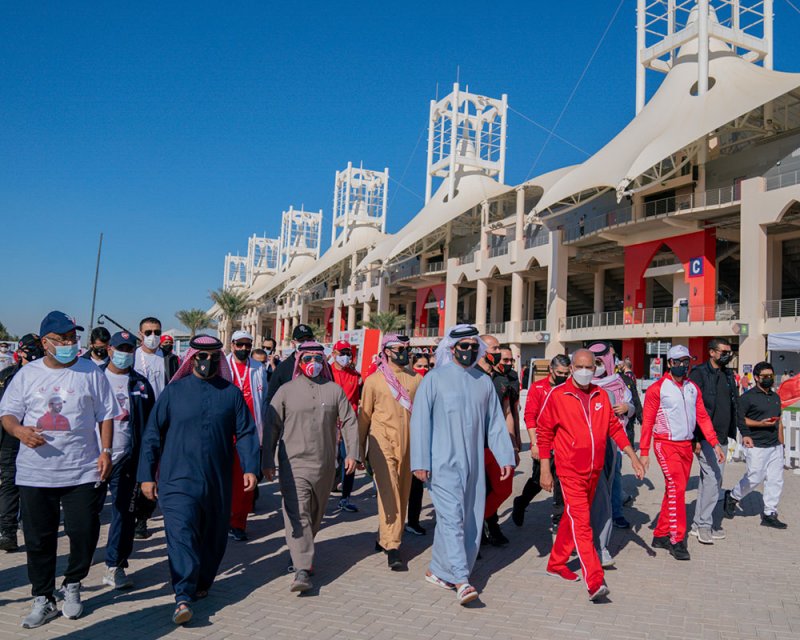 انطلاق فعاليات يوم البحرين الرياضي 2022 بحلبة البحرين الدولية