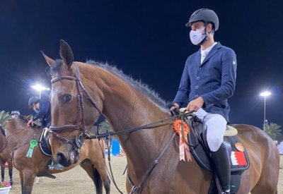 حمد فخراوي يحقق المركز السادس في بطولة كأس حاكم الشارقة لقفز الحواجز