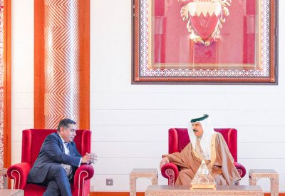 جلالة الملك المفدى يستقبل الممثل الخاص لرئيس وزراء المملكة المتحدة