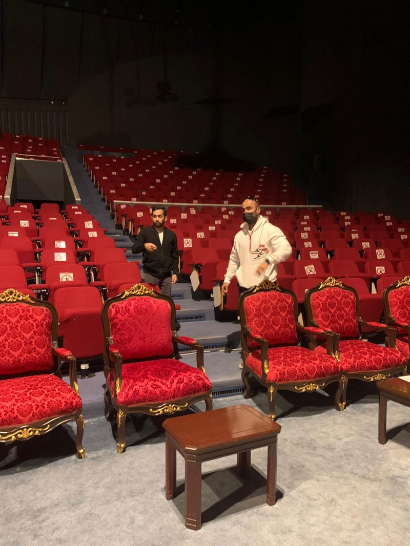 أشكناني والصفار يقومان بزيارة ميدانية لموقع بطولة خالد بن حمد لكمال الأجسام