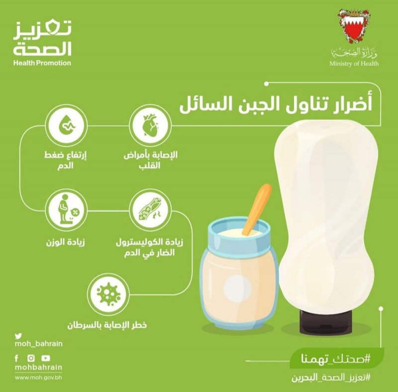 وزارة الصحة تحذر من الجبن السائل.. وهذه الأسباب
