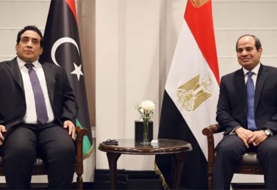 السيسي للمنفي: مصر تدعم جهود توحيد المؤسسات في ليبيا