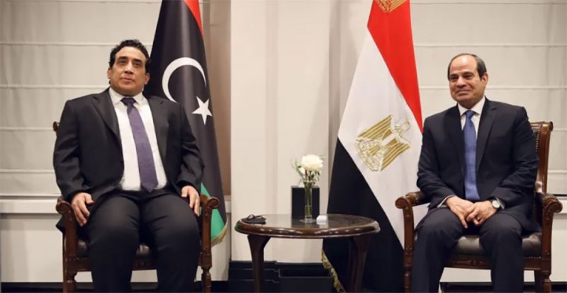 السيسي للمنفي: مصر تدعم جهود توحيد المؤسسات في ليبيا