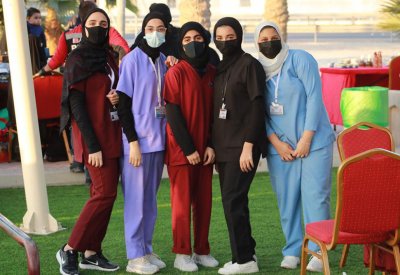 فريق أكاديمية المسعفين" يشارك في مهرجان ممشى الاستقلال