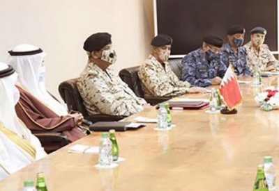 القائد العام لقوة دفاع البحرين يستقبل رئيس هيئة الأركان للقوات الجوية الباكستانية