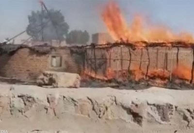 السودان.. نيران مجهولة تلتهم عشرات المنازل وتثير الرعب