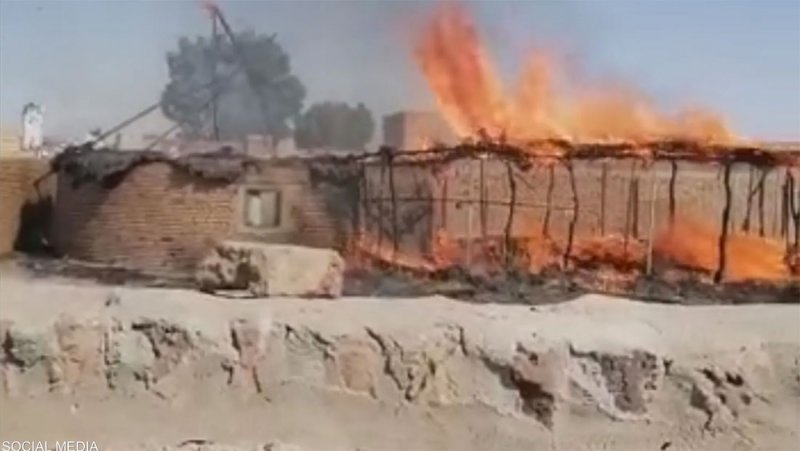 السودان.. نيران مجهولة تلتهم عشرات المنازل وتثير الرعب