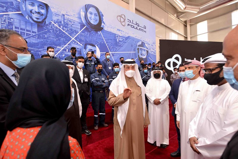 حميدان يزو ر"حديد البحرين" ويطلع على جهود توظيف المواطنين بالشركة