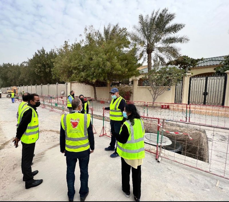 بالصور: تعرف على اخر مستجدات مشروع رصف الطرق بالناصفة والعكر