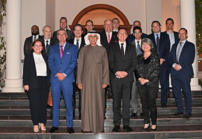 وزير الصناعة والتجارة والسياحة متحدث رئيس في أعمال الطاولة المستديرة التي تنظمها السفارة الألمانية مملكة البحرين