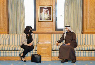وكيل وزارة الخارجية للشؤون السياسية يجتمع مع مديرة العلاقات الخارجية في الاتحاد البرلماني الدولي
