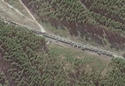 رتل عسكري روسي بطول 3 أميال يتحرك باتجاه كييف