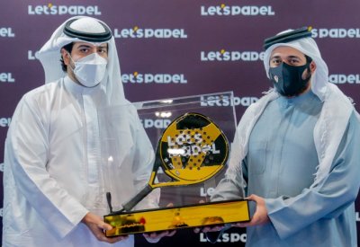 سمو الشيخ خالد بن حمد يشهد ختام بطولة (لتس بادل) الدولية