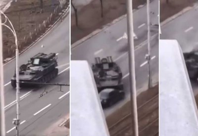 بالفيديو: ماهي حقيقة فيديو "الدبابة الروسية التي سحقت سيارة أوكرانية"؟