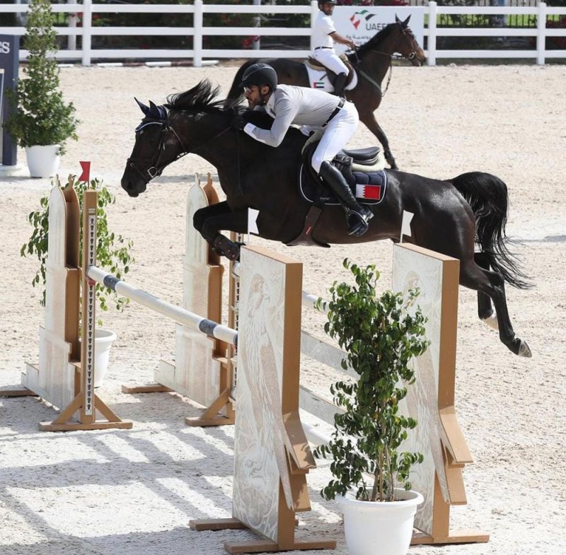 أحمد أكبر يحرز المركز الأول في بطولة أبوظبي لقفز الحواجز