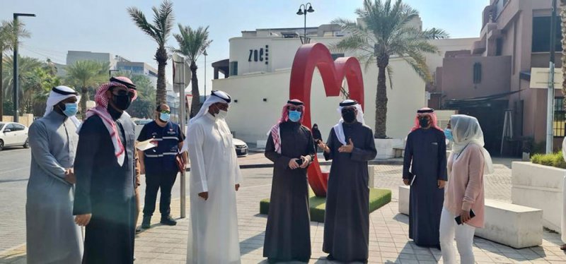 أمانة العاصمة تنفذ خطتها التجميلية بمجمع 338