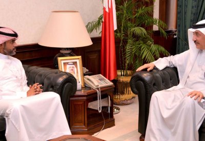 حميدان يستقبل الزميل إبراهيم النهام ويشيد بكتاباته الوطنية