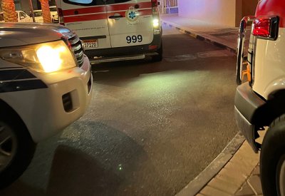 إسعاف "رجل أمن" بمباراة الشرطة القطري والقادسية الكويتي