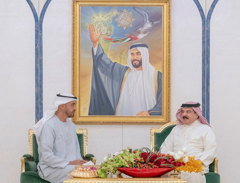 جلالة الملك المفدى يلتقي أخاه صاحب السمو الشيخ محمد بن زايد آل نهيان