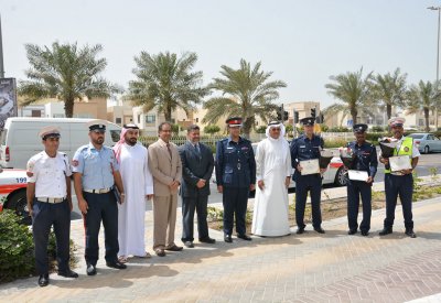 محافظ الشمالية يكرم عدد من رجال المرور تقديراً لدورهم في تحقيق السلامة المرورية