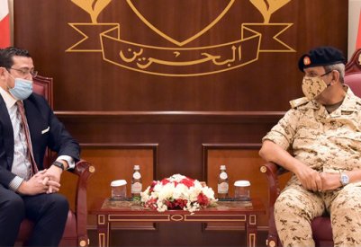 القائد العام يستقبل سفير مملكة اسبانيا المعتمد لدى مملكة البحرين والمقيم في دولة الكويت الشقيقة‎‎