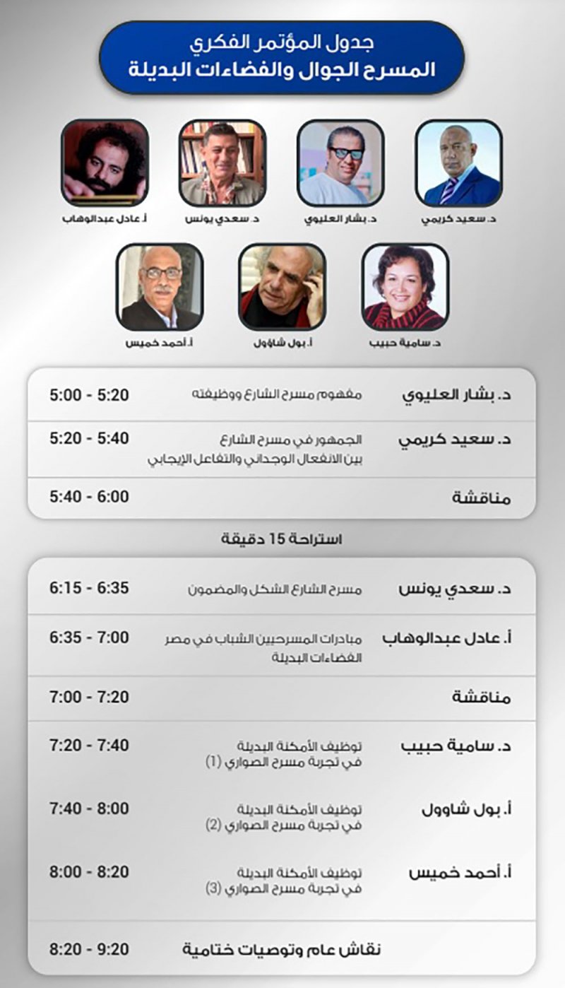 الصواري والخريجين ينظمان المؤتمر العربي: المسرح الجوال والفضاءات البديلة