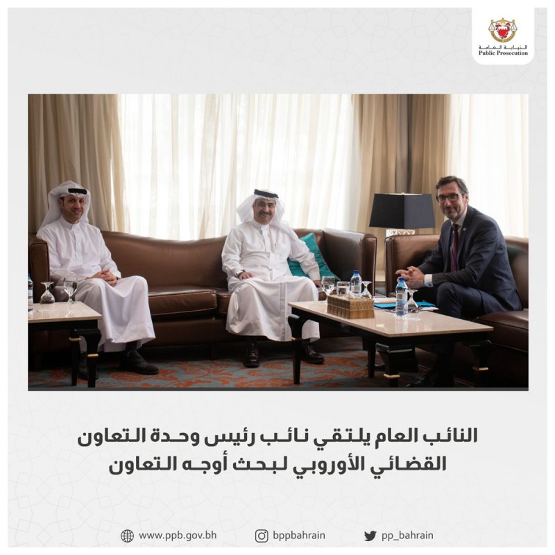 النائب العام يلتقي نائب رئيس وحدة التعاون القضائي الأوروبي لبحث أوجه التعاون