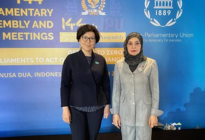 رئيسة مجلس النواب تلتقي رؤساء المجموعات البرلمانية الجيوسياسية في الاتحاد البرلماني الدولي