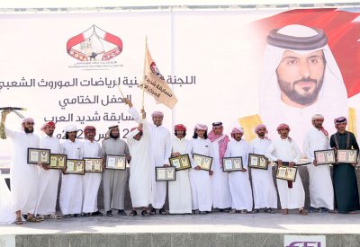 بالصور: تتويج "رعد الجنوب" بطلا لمسابقة "شديد العرب" التراثية