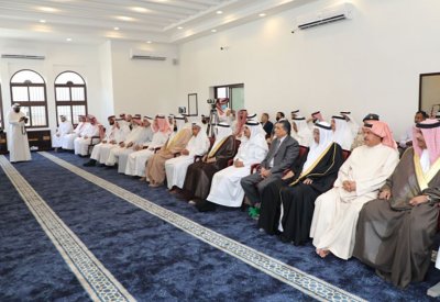 رئيس الاوقاف السنية يفتتح مسجد شريفة بنت احمد المناعي في النويدرات